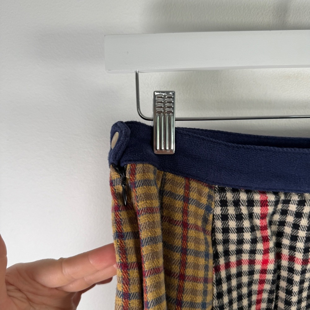 Rowing Blazers x Target Patchwork Plaid Stripe Mini Skirt Preppy Academia Size 6 - Picture 5 of 8